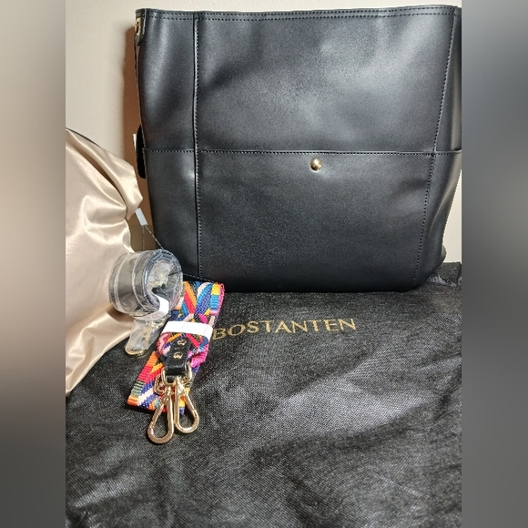 BOSTANTEN Leather Bucket Hobo Bag - Picture 3 of 5